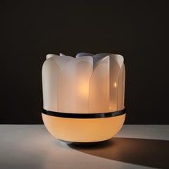 Rare and Important 'Fru-fru' Table Lamp by Elvio Becheroni for Lamperti