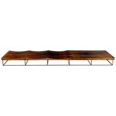 Vintage Exceptional Jorge Zalszupin Onda Bench for L' Atelier, circa 1963