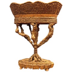 Rare and Important Large Carved Fantasy Planter