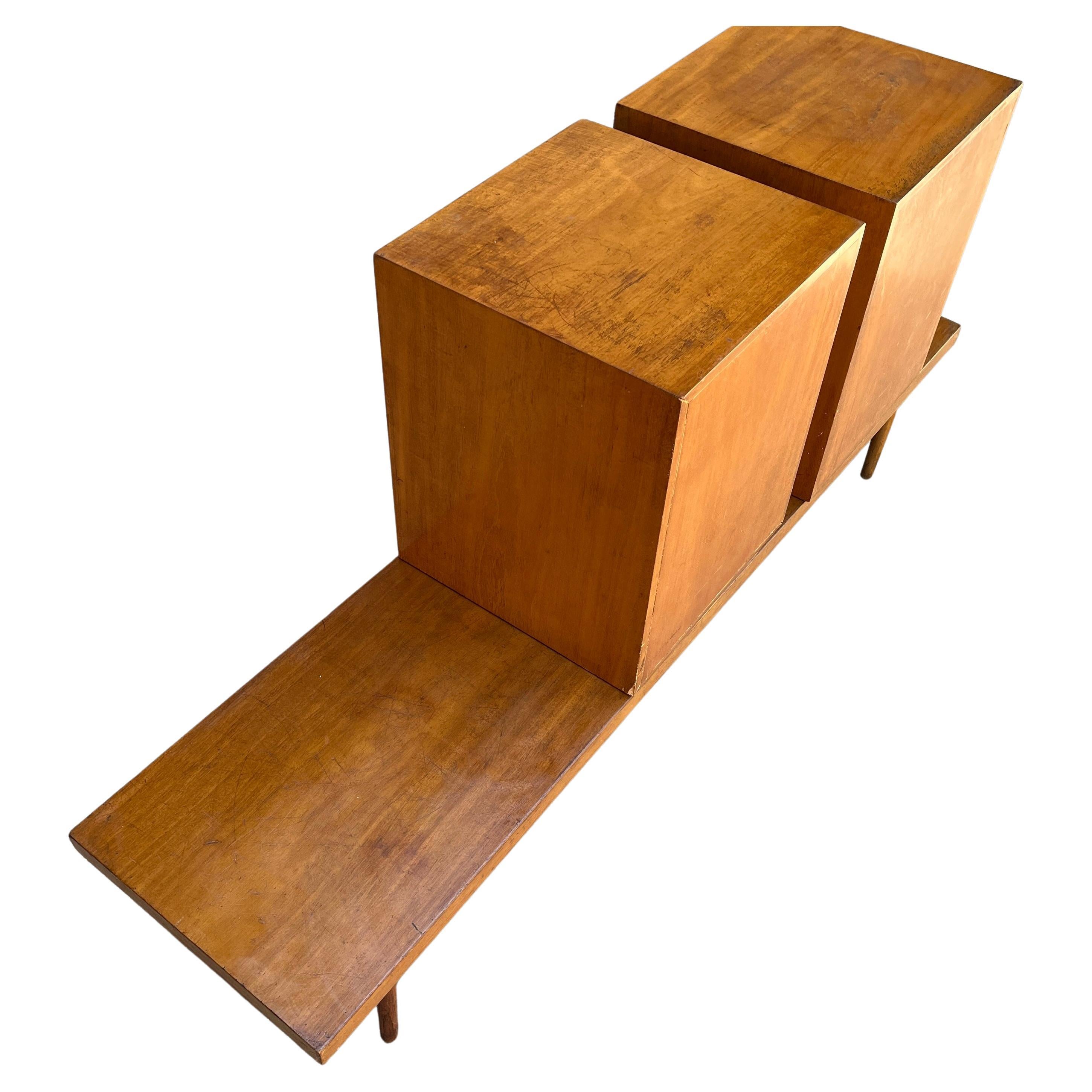 Rare and Important Midcentury Bench/Cabinets- Eames and Saarinen -Organic Design For Sale 5