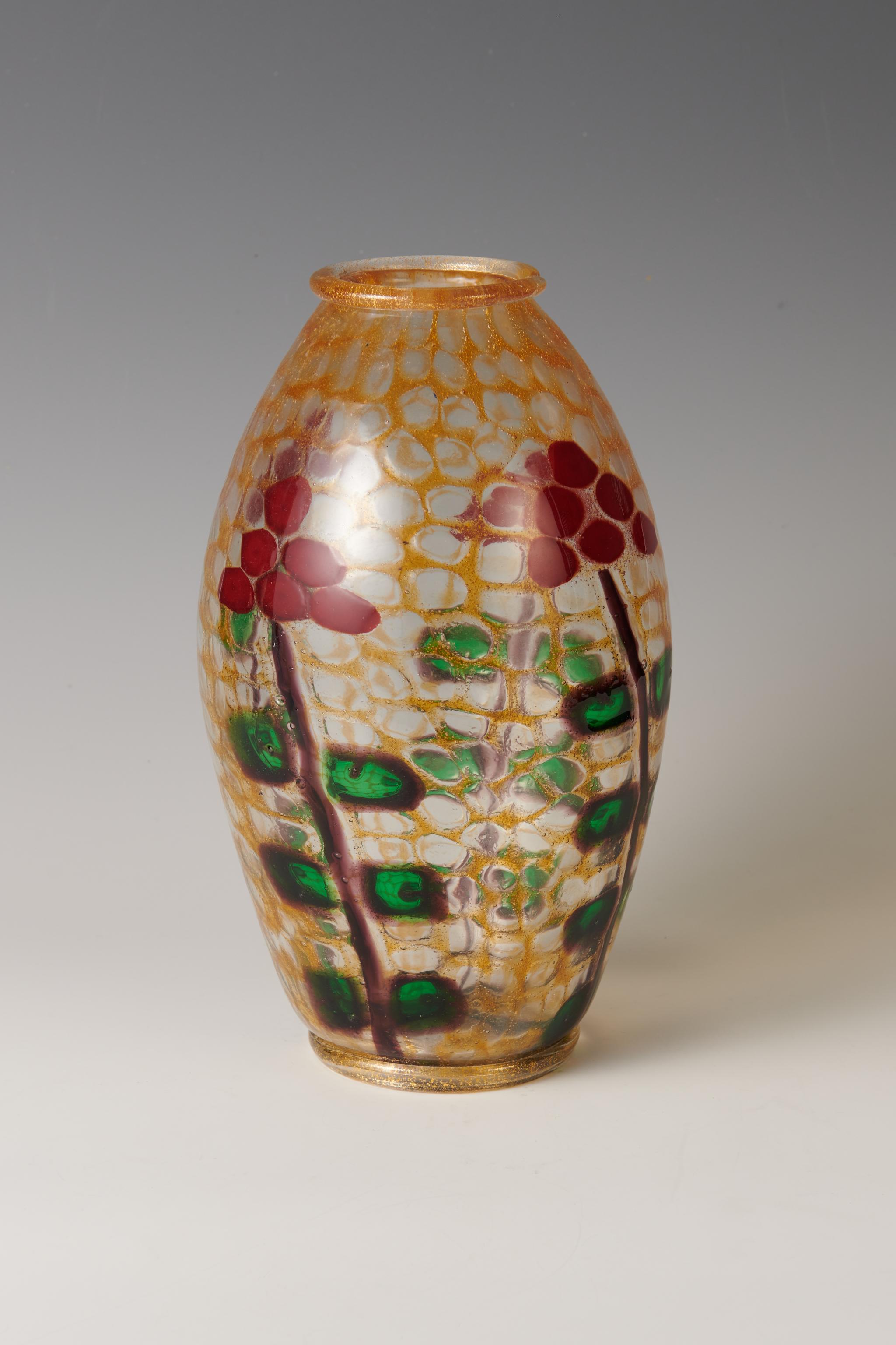 Seltene und bedeutende Mosaico-Vase Vetreria Artistica Barovier, Vetreria (Italienisch) im Angebot
