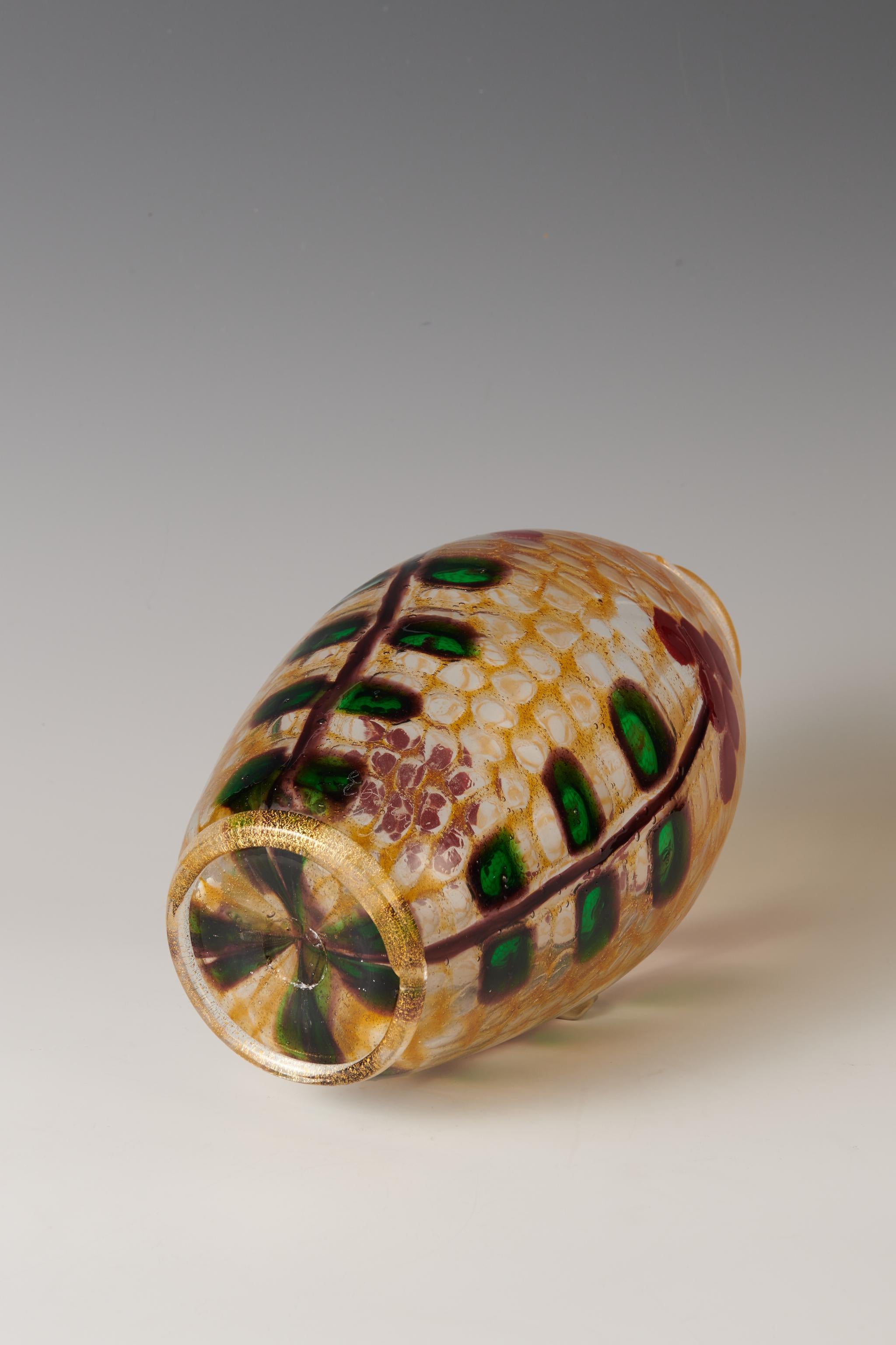 Seltene und bedeutende Mosaico-Vase Vetreria Artistica Barovier, Vetreria im Zustand „Hervorragend“ im Angebot in Zurich, CH