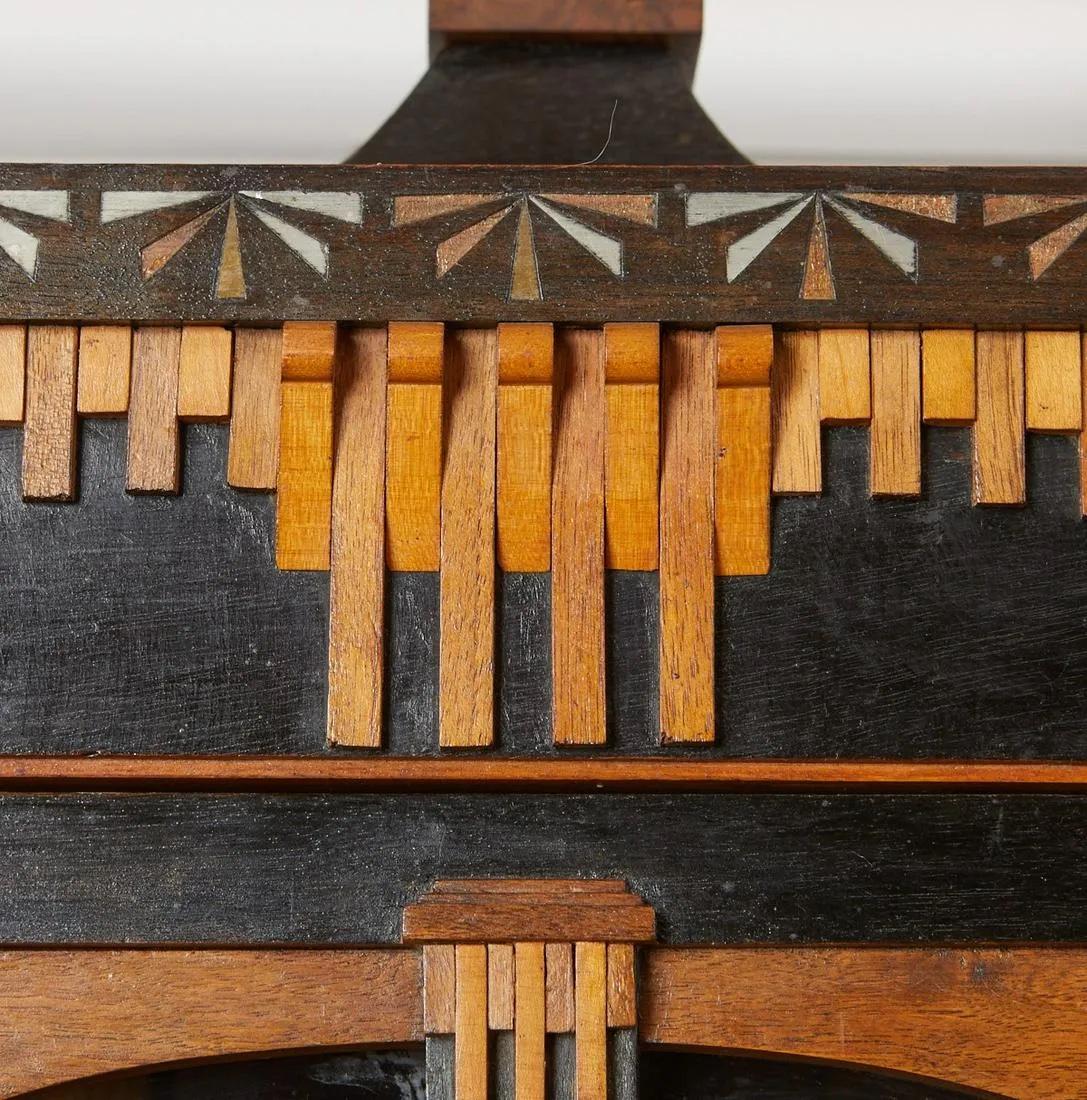 Wood Rare and Important Orientalist Corner Cabinet by Carlo Bugatti For Sale