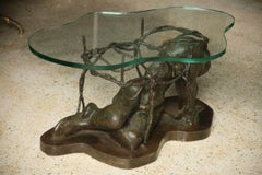 Rare and Important Phillip and Kelvin Laverne Bronze Table