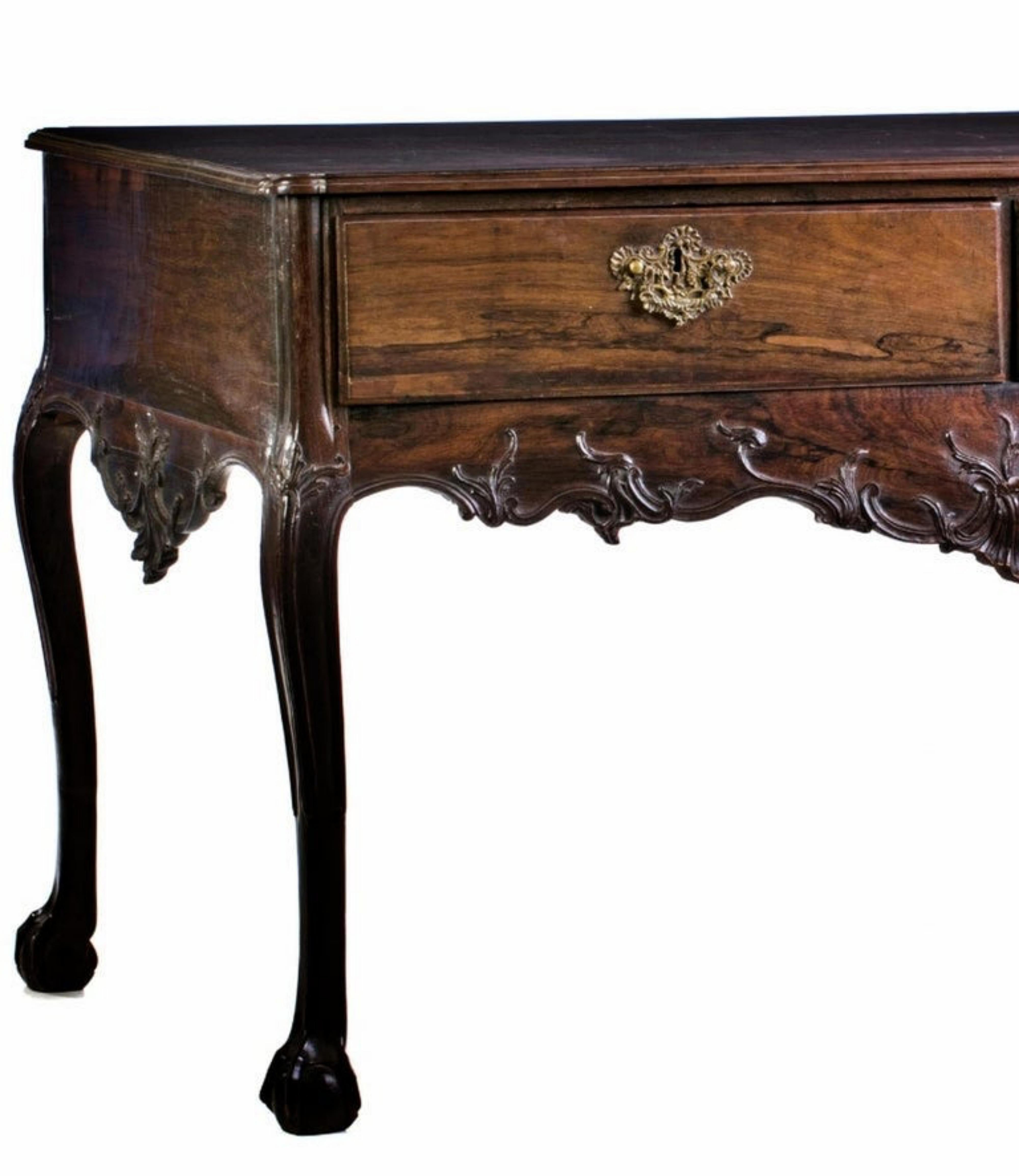 Baroque Rare and Important Portuguese Center Table, 18th Century For Sale