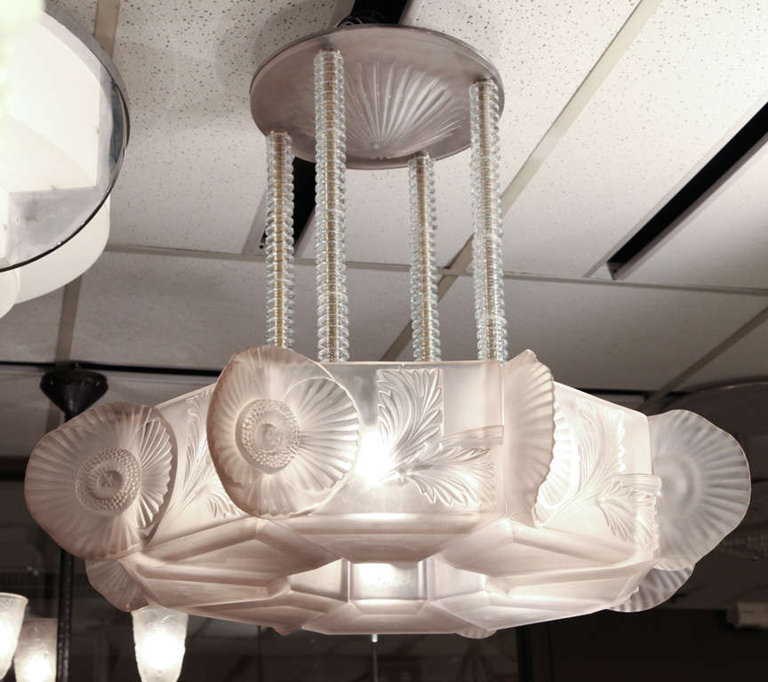 Art Déco Raro e importante lampadario 