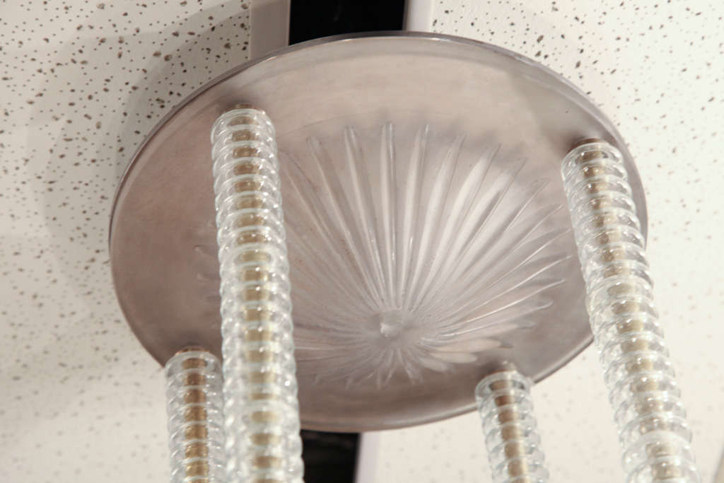 Metà XX secolo Raro e importante lampadario 