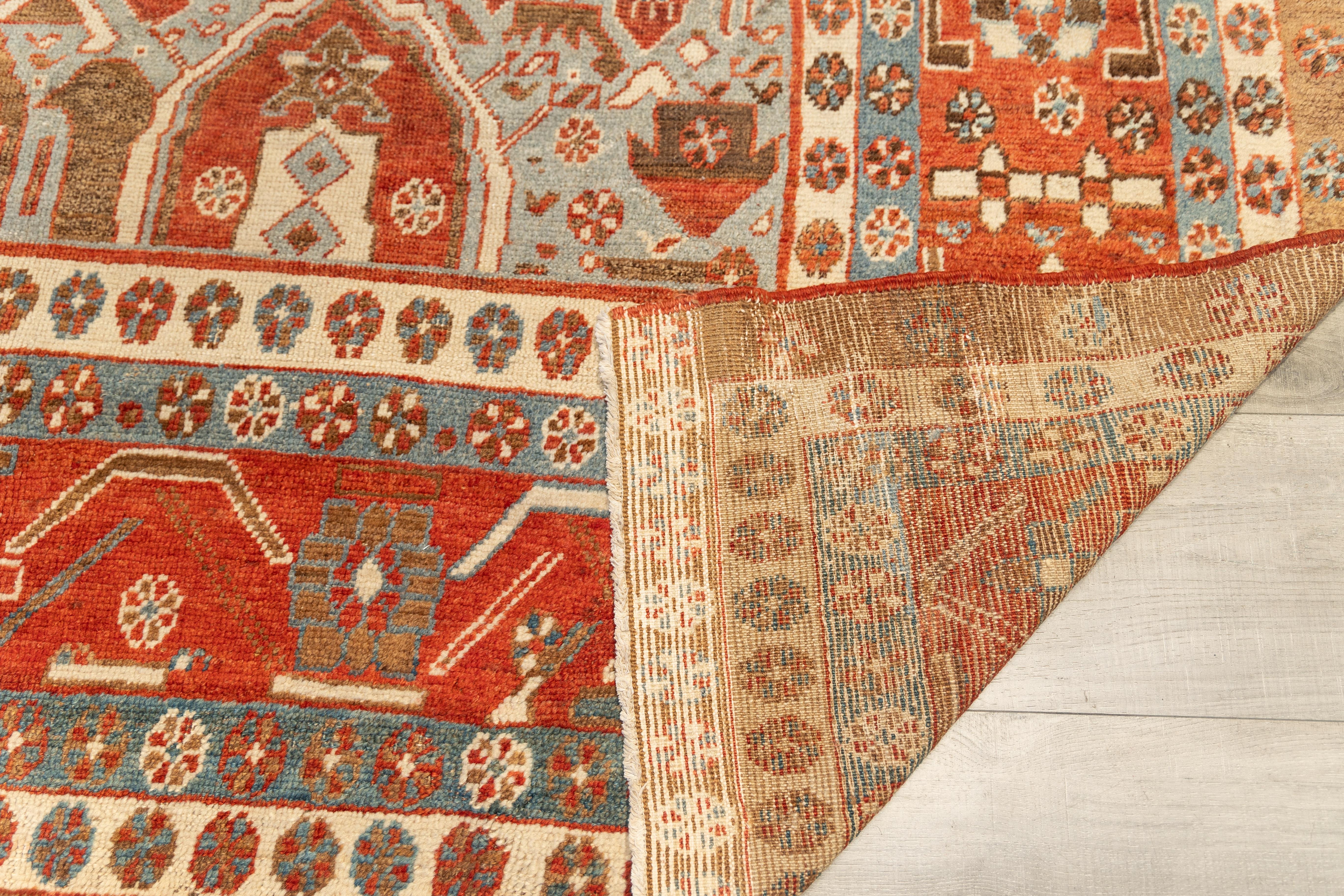 Persian Rare and important Shield Baksaish from mid 19th cent For Sale