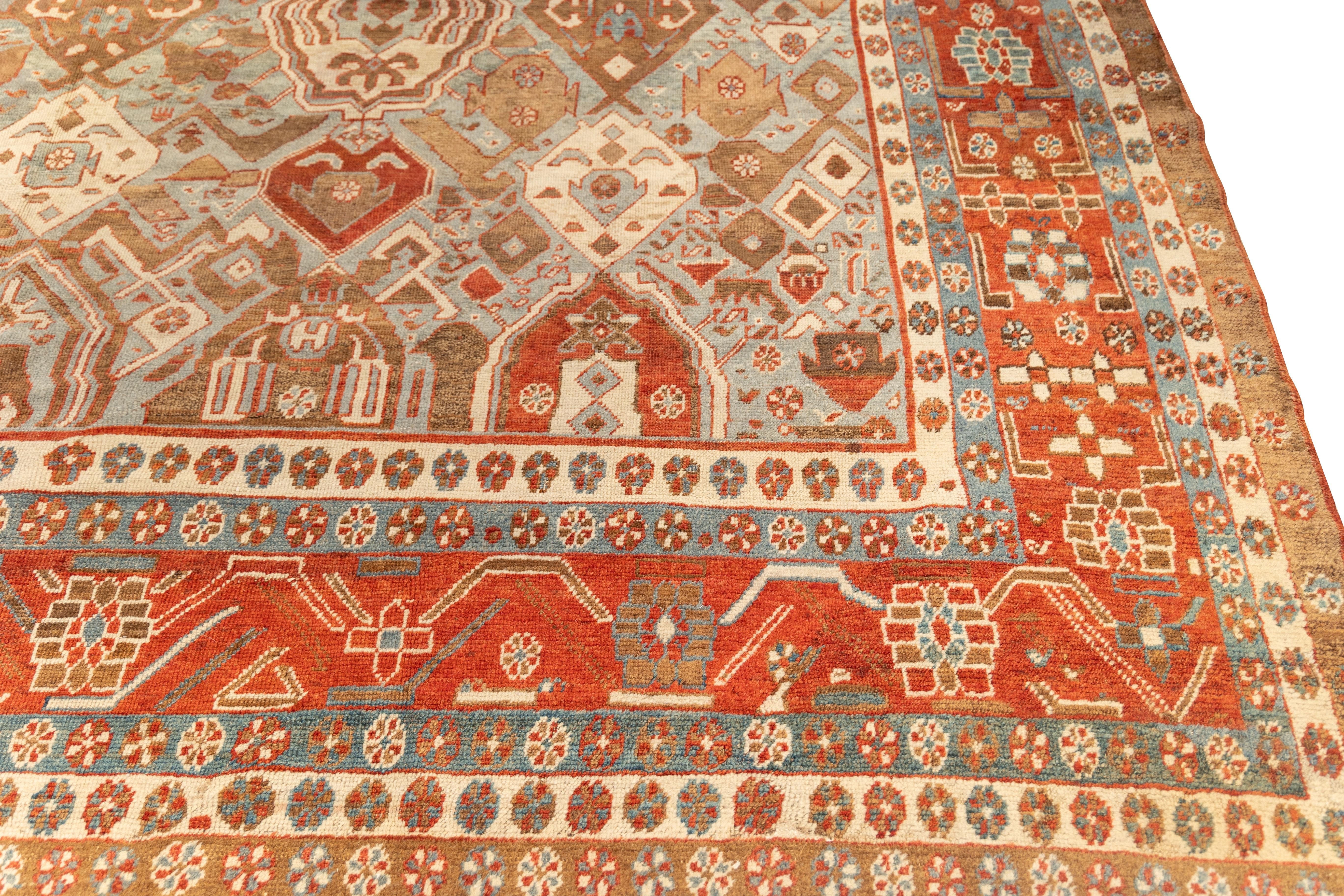 Persian Rare and important Shield Baksaish from mid 19th cent For Sale