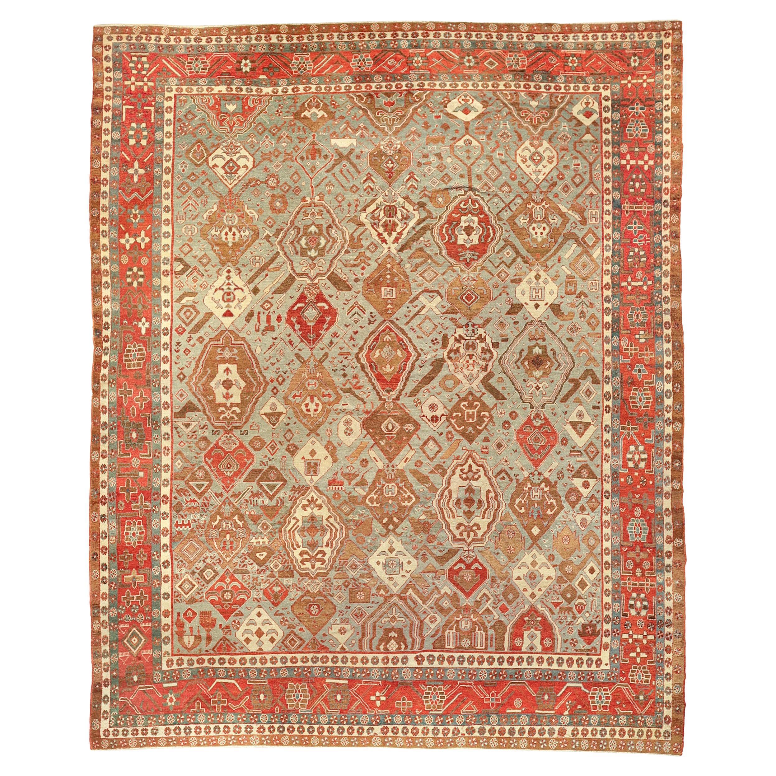 Rare and important Shield Baksaish from mid 19th cent For Sale