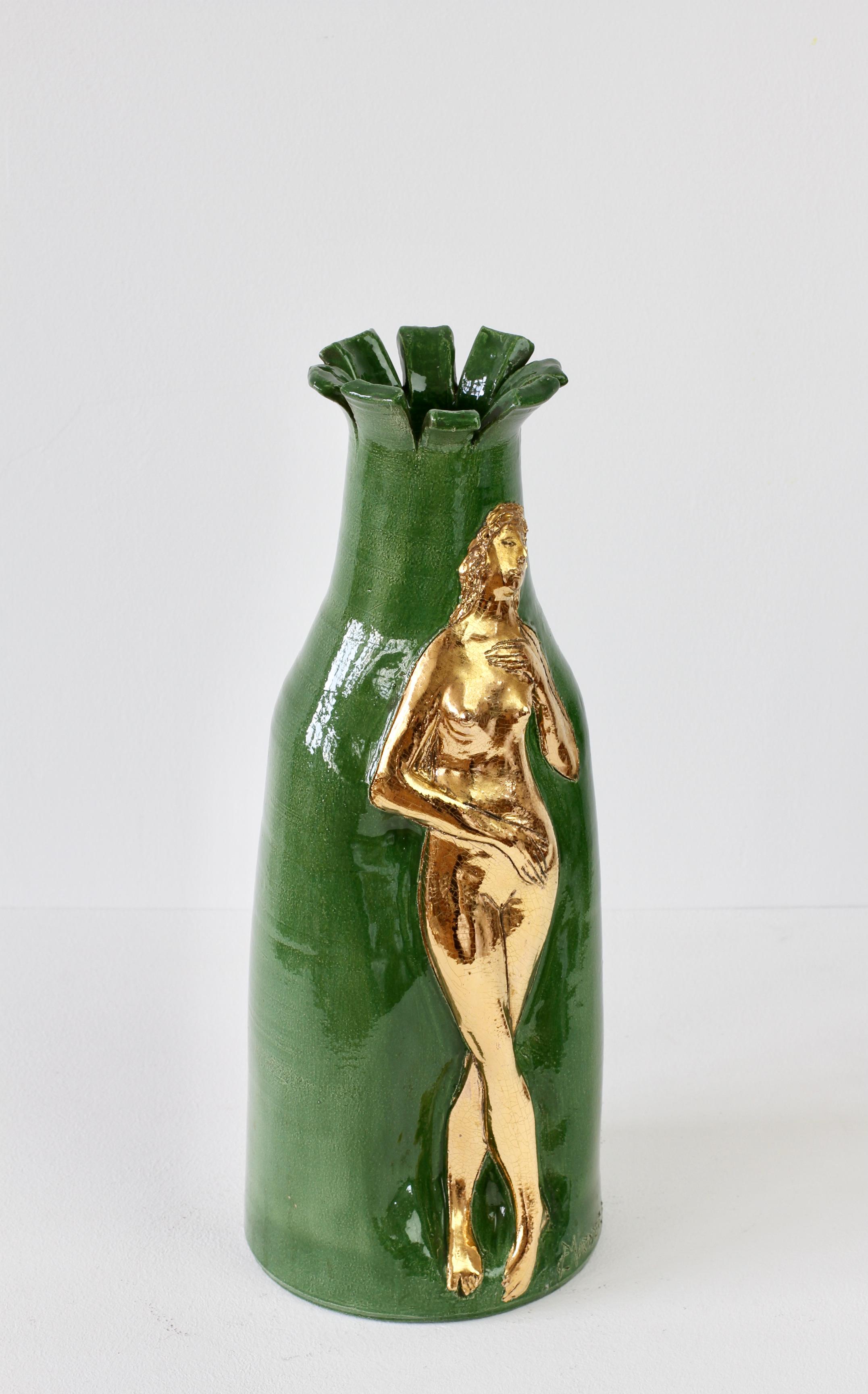 Rare and Important Tall Hand Thrown Vase by Claus Moroder, Austria circa 1960s 2