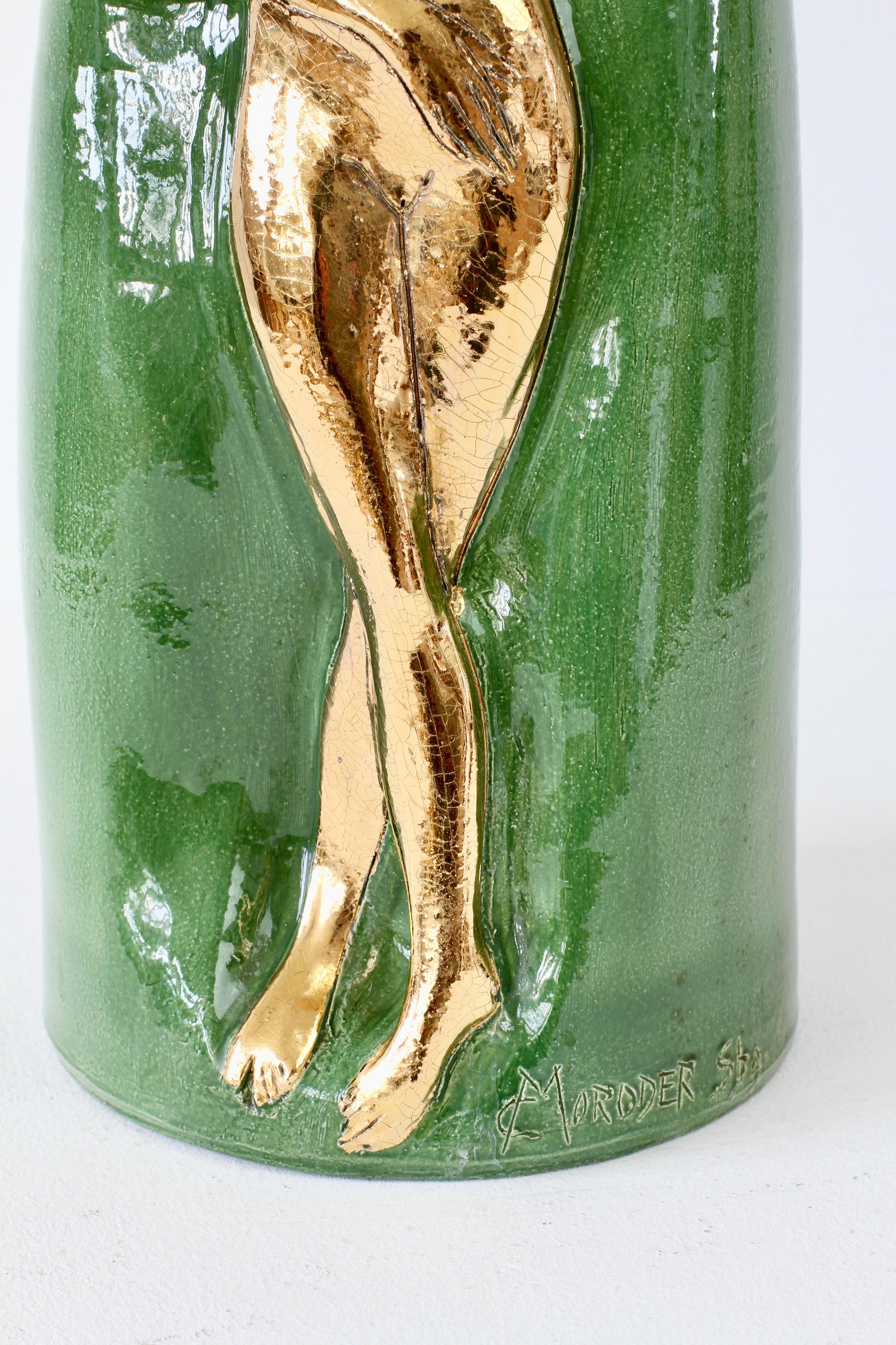 Rare and Important Tall Hand Thrown Vase by Claus Moroder, Austria circa 1960s 9