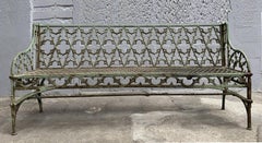 Rare and large cast-iron bench from the Calla factory in Paris, circa 1850