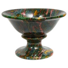 Rare and Large Decorative Green Jasper Bowl Centerpiece