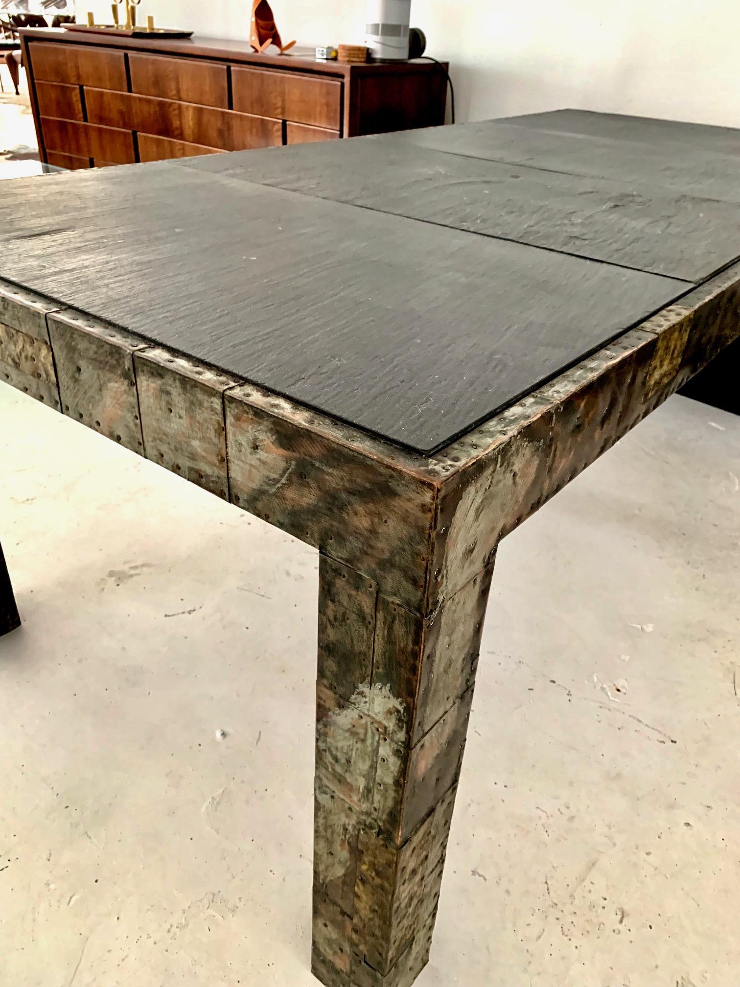Rare and Large Paul Evans Patchwork Dining Table PE-45 3