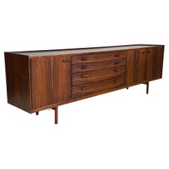 Rare and large rosewood sideboard by Ib kofod-Larsen for Brande Møbelfabrik.