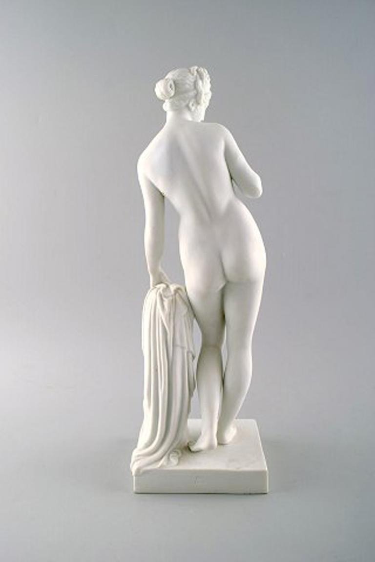 Neoclassical Rare and Large Venus B&G / Bing & Grondahl Biscuit Figure, Nude Female