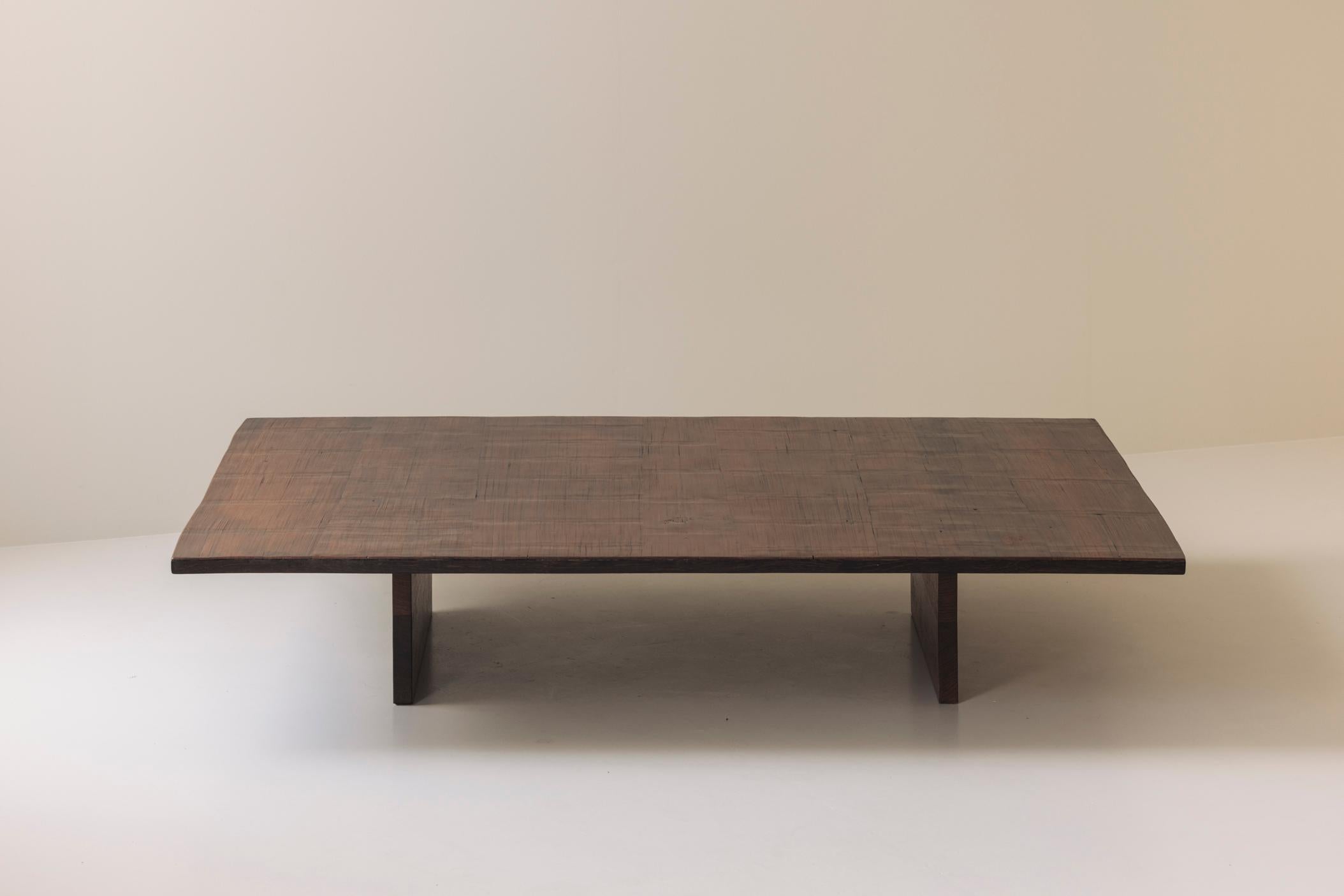 Rare and large version bamboo coffee table by Axel Vervoordt, 1980s. For Sale 8