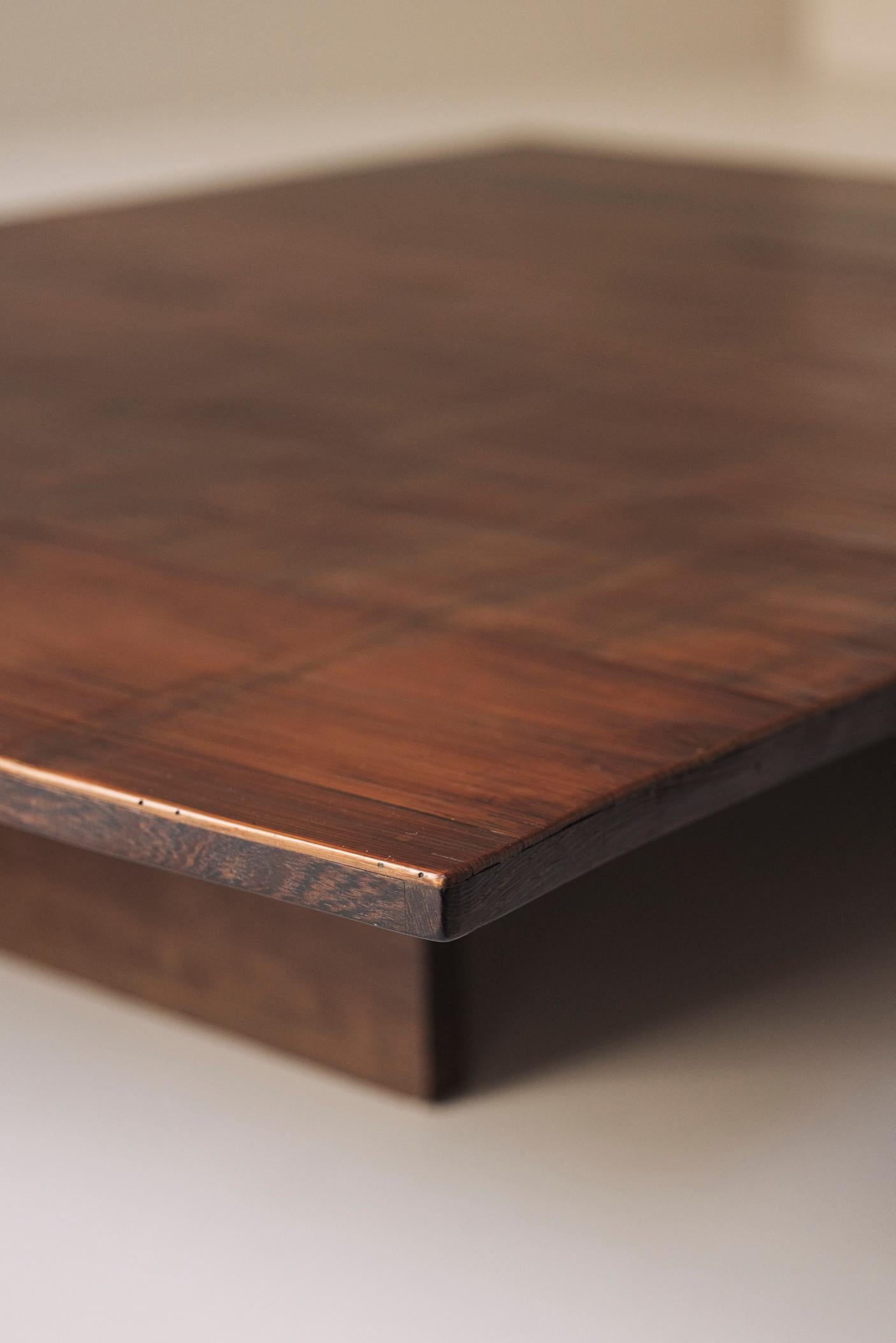 Rare and large version bamboo coffee table by Axel Vervoordt, 1980s. For Sale 13