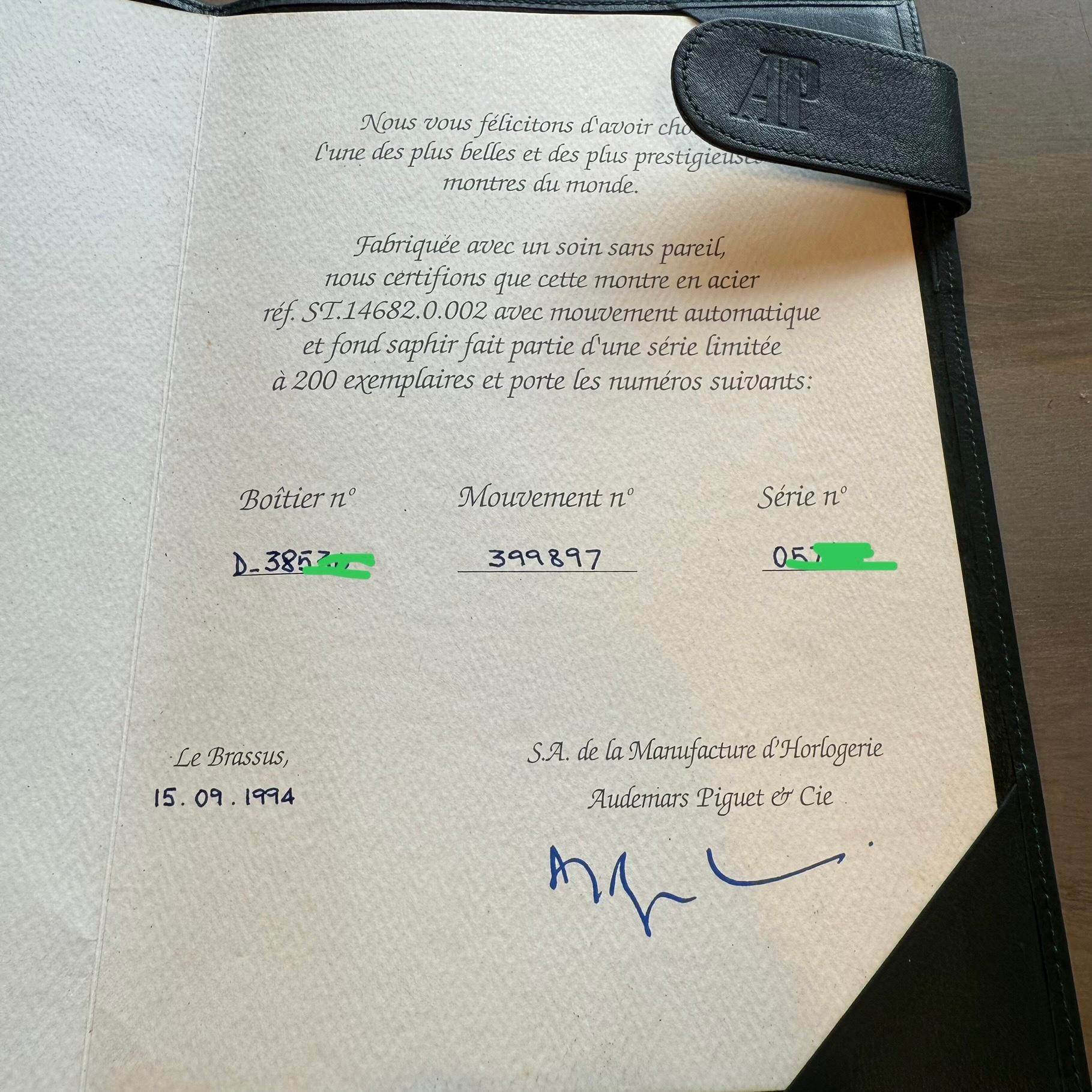 Raro e limitato Audemars Piguet Calatrava 14682ST in vendita 10