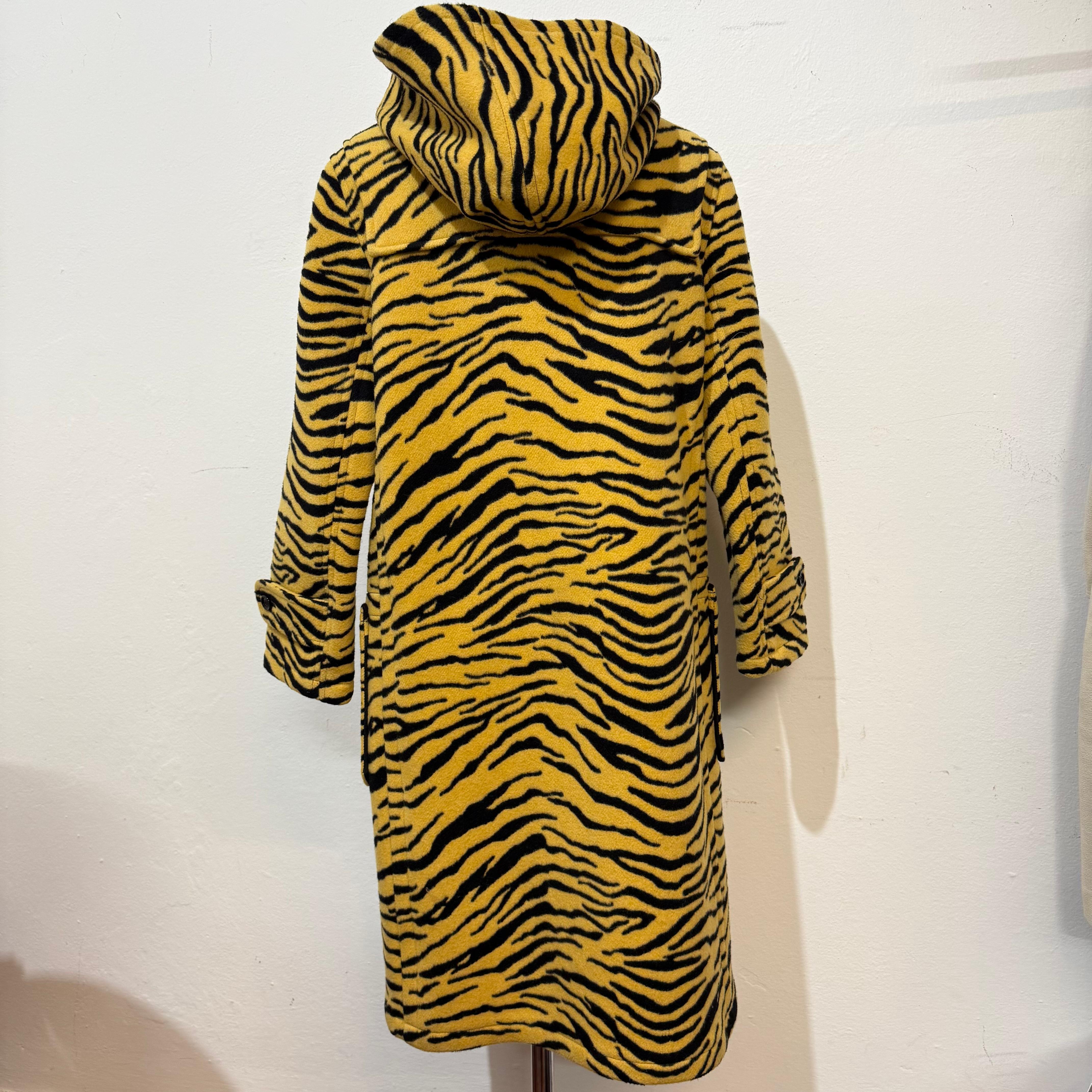 Raro y Limitado Abrigo de Lana Tigre Celine Talla XS / FR 34 Marrón en venta