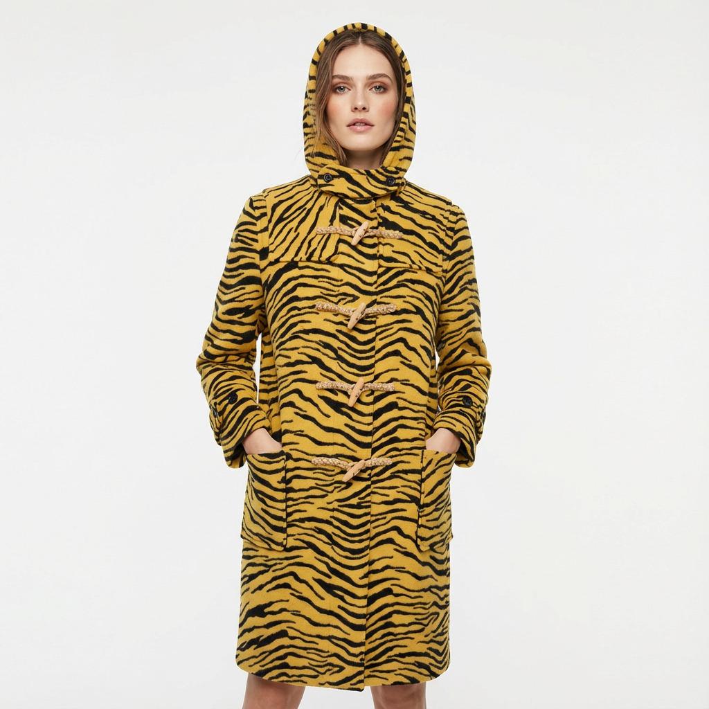 De las mujeres Raro y Limitado Abrigo de Lana Tigre Celine Talla XS / FR 34 en venta