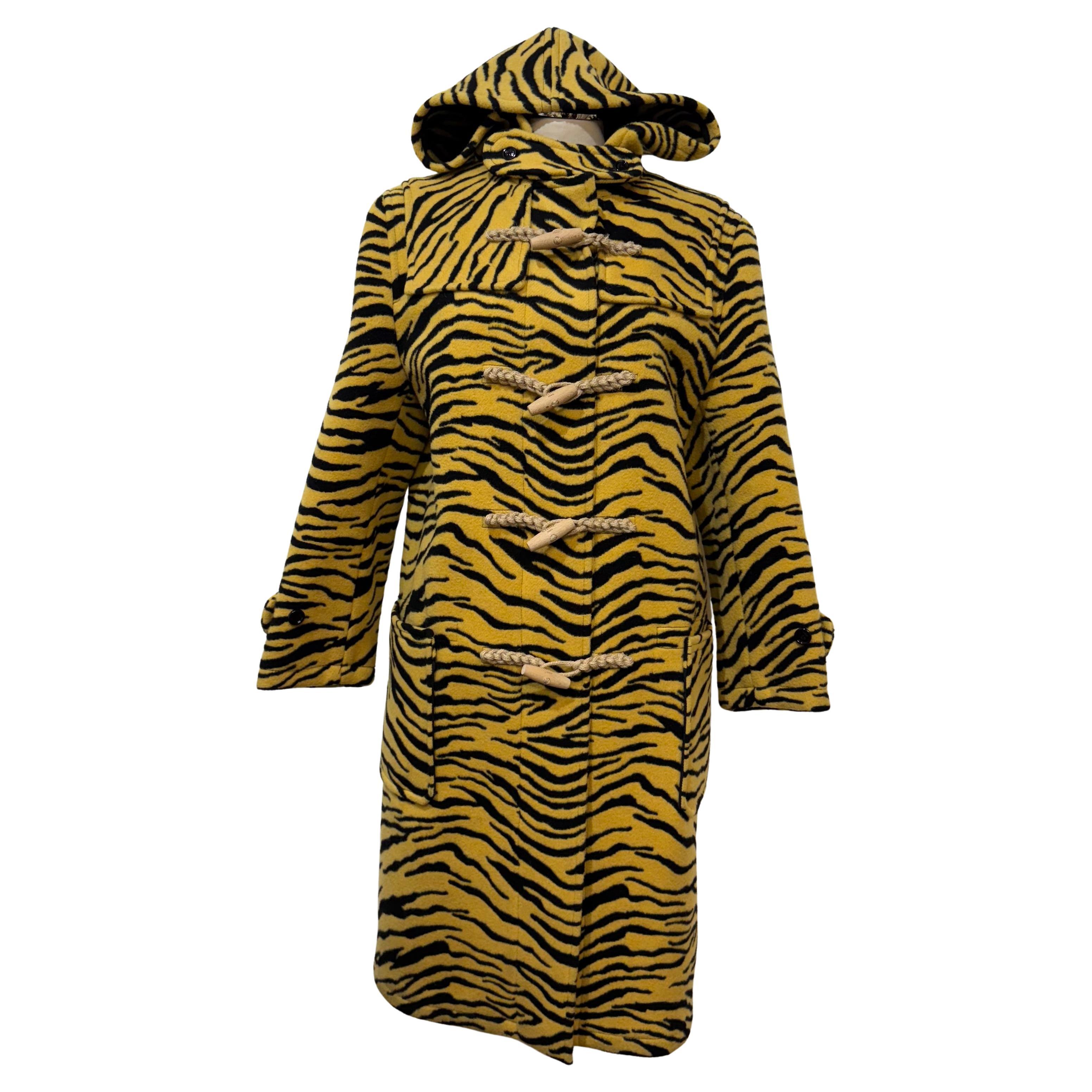 Raro y Limitado Abrigo de Lana Tigre Celine Talla XS / FR 34 en venta