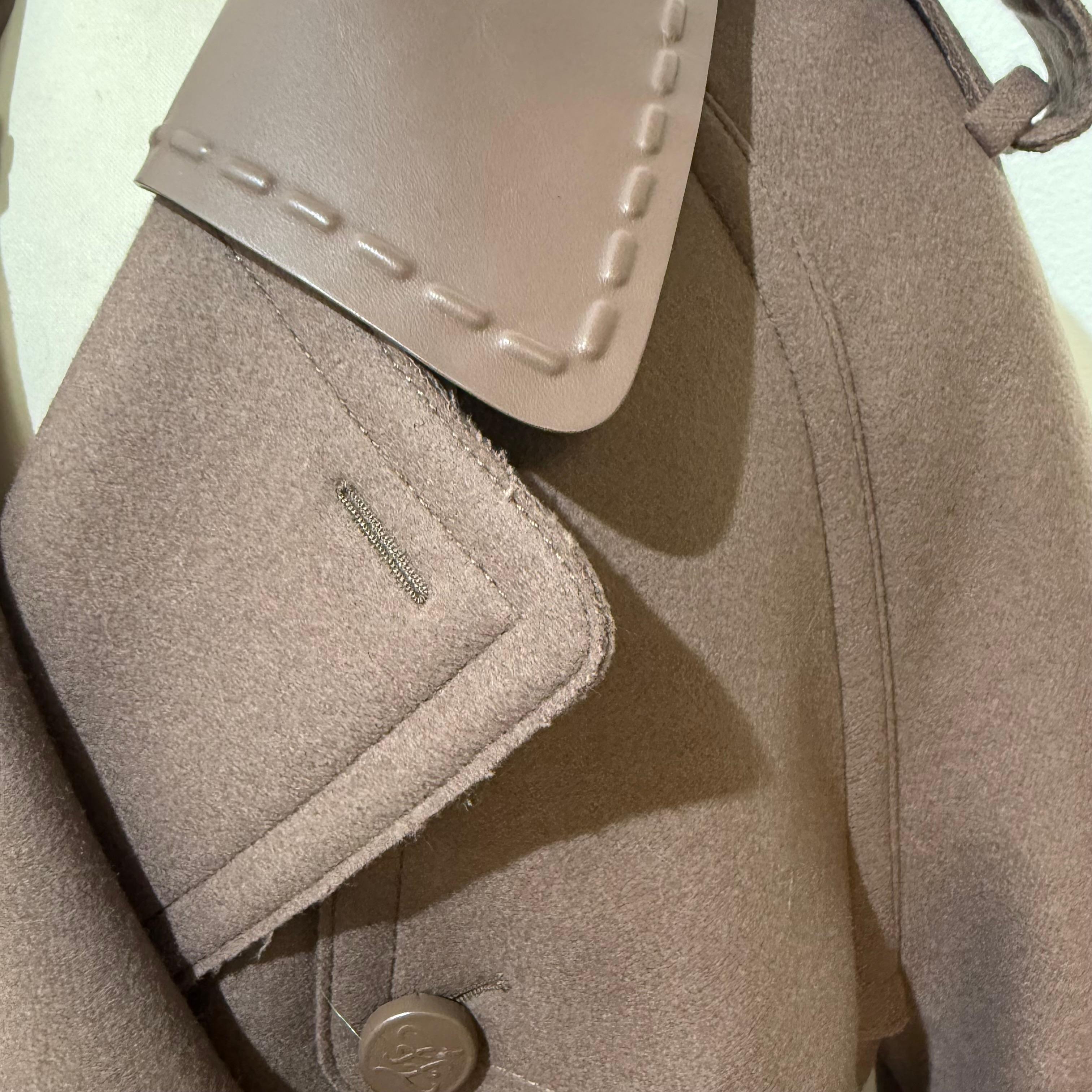 Rara e limitata giacca di lana Fendi Noisette S / IT 40 in vendita 1