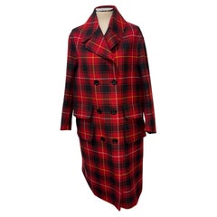 Rare and Limited Gucci "Blind for Love" Red Wool Coat Size IT 38