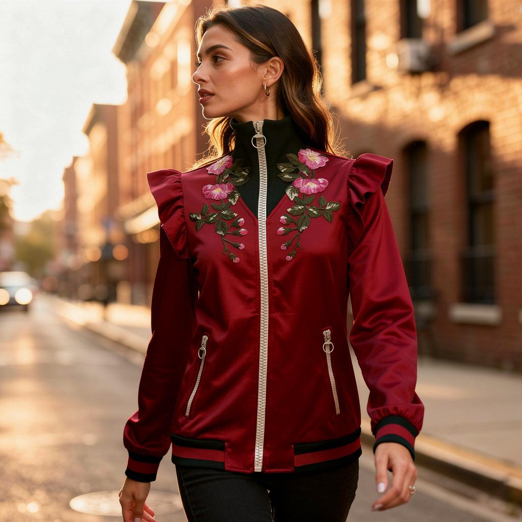 Espléndida, rara y limitada pieza de Gucci
Chaqueta con cremallera
Algodón (55%) y poliéster
Color rojo
Bordados florales
2 bolsillos con cremallera
Se pliega sobre los hombros
Longitud hombro/hem cm 56 (22 pulgadas)
Hombro cm 34 (13,38