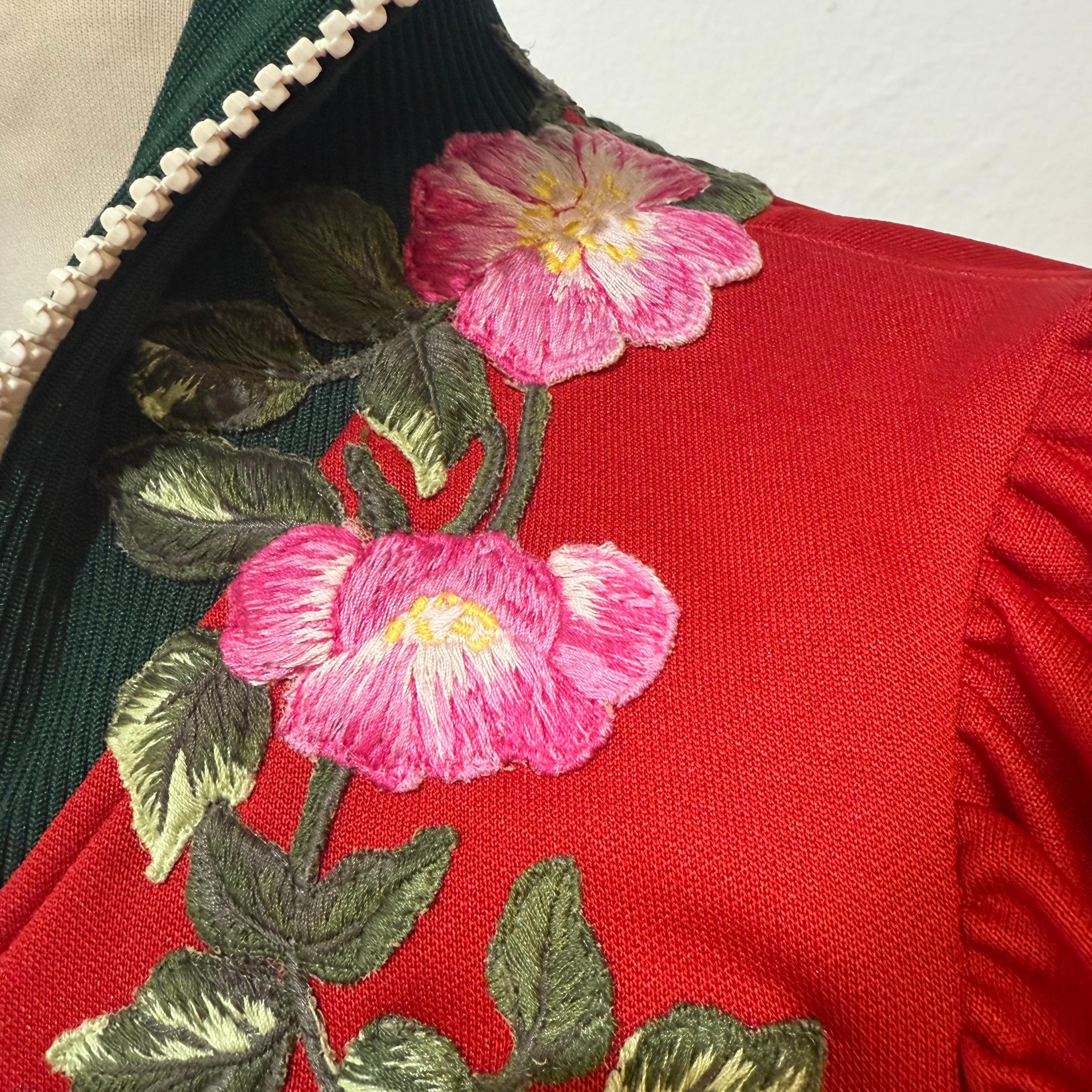 Rara y Limitada Chaqueta Bordada Gucci IT 40 en venta 1