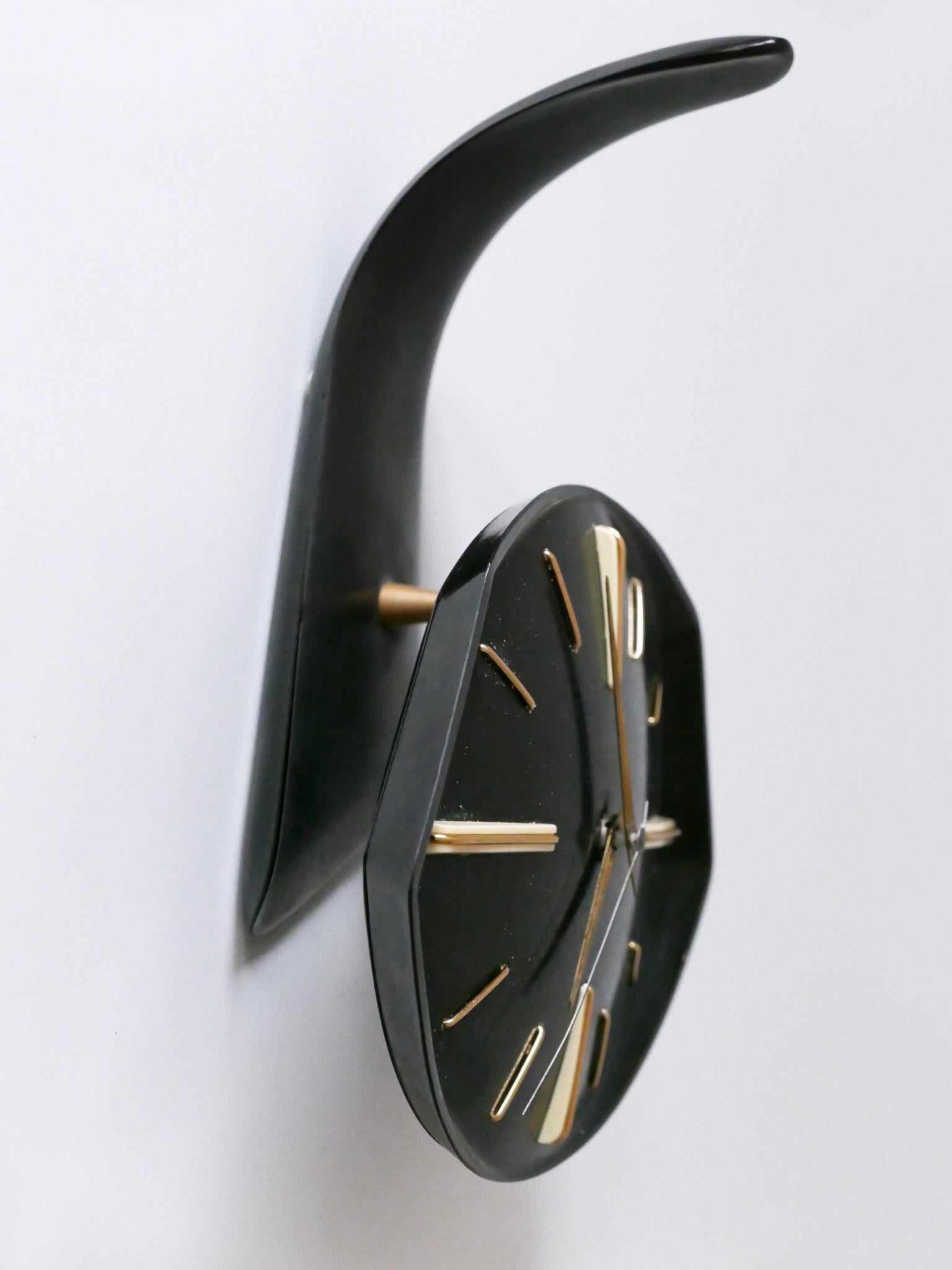 Rare and Lovely Mid-Century Modern Bakelite Table or Wall Clock by PRIM 1950s For Sale 5