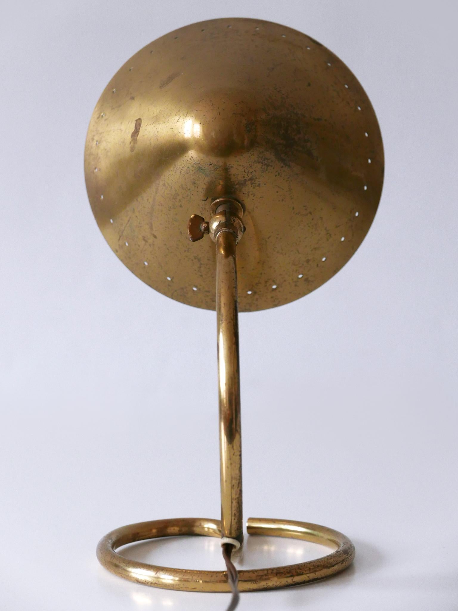 Rare and Lovely Mid-Century Modern Brass Table Lamp or Wall Light Sweden 1950s For Sale 12