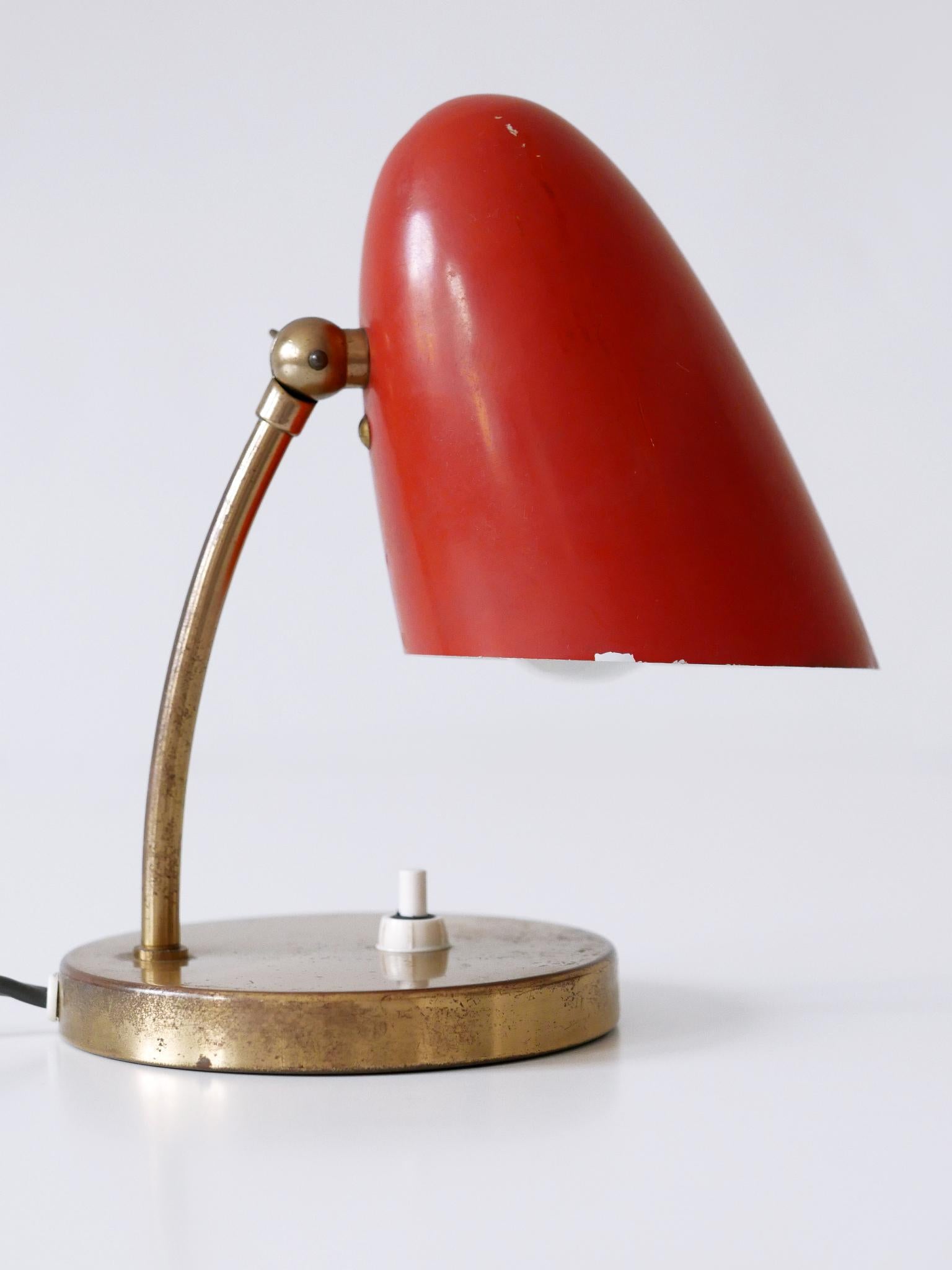 Rara e graziosa lampada da tavolo moderna di metà secolo, Germania, anni '50 in vendita 5