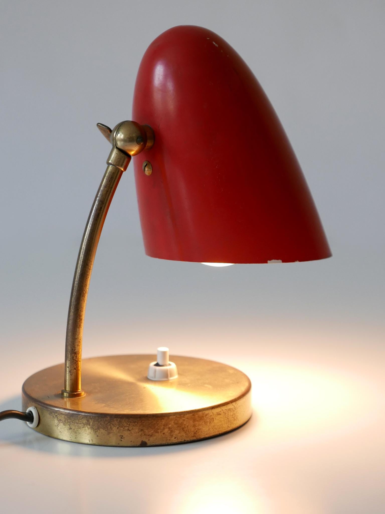 Rara e graziosa lampada da tavolo moderna di metà secolo, Germania, anni '50 in vendita 10