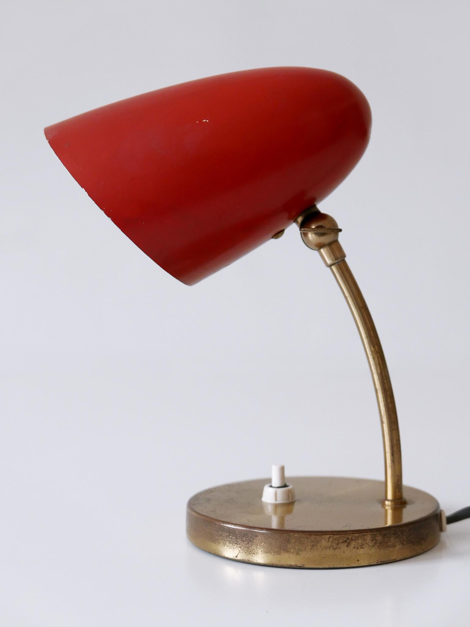Enameled Rare and Lovely Mid-Century Modern Table Lamp Germany 1950s For Sale