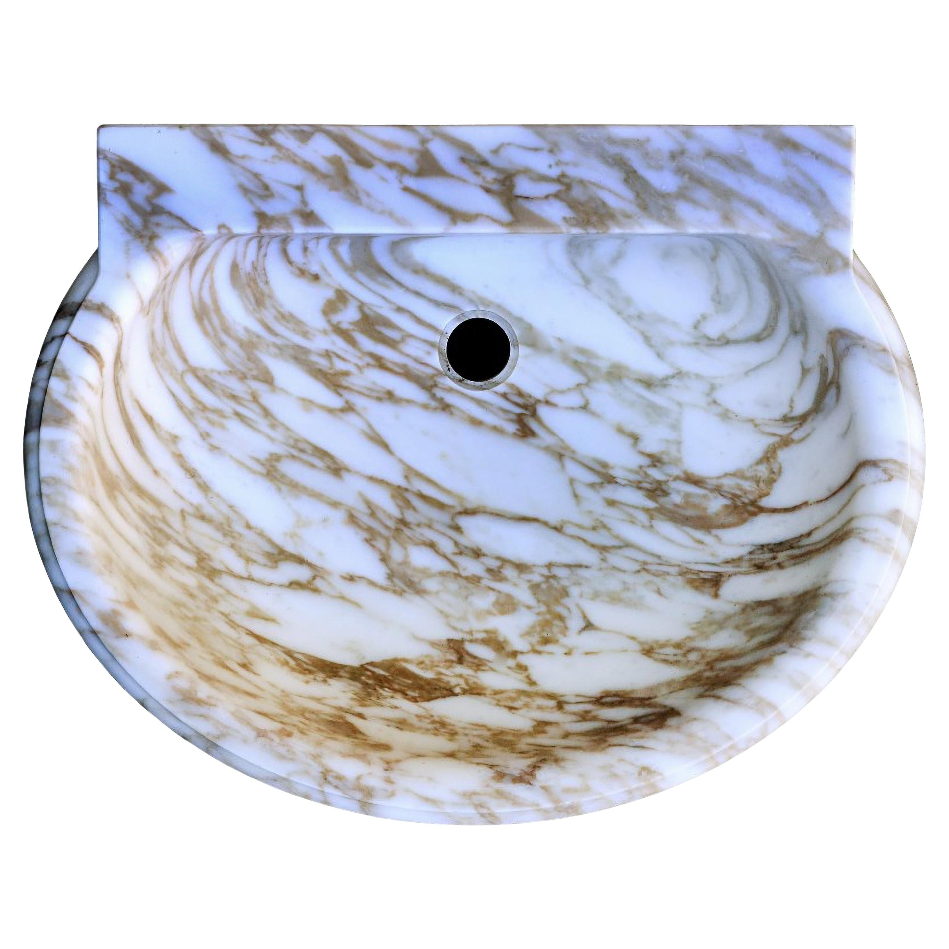 RARE AND LUXURY SINK IN " ARABESCATO APUANO"  MARBLE 20th Century For Sale