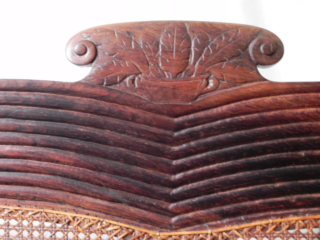 Mid-19th Century Rare and Magnificent Mid 19th Century Brazilian Empire Grand Settee For Sale
