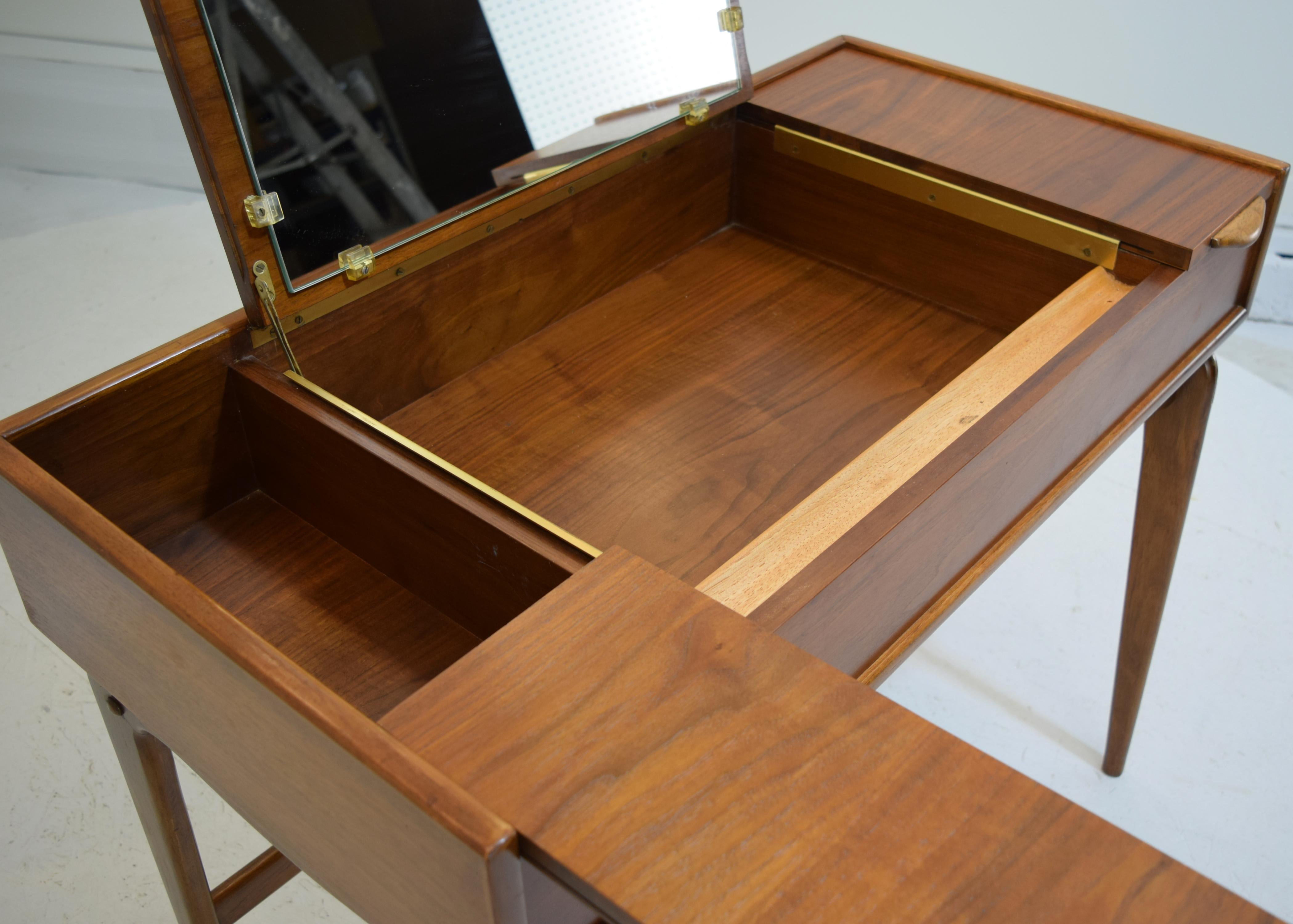 Walnut Rare and Novel Vanity by Warren Church