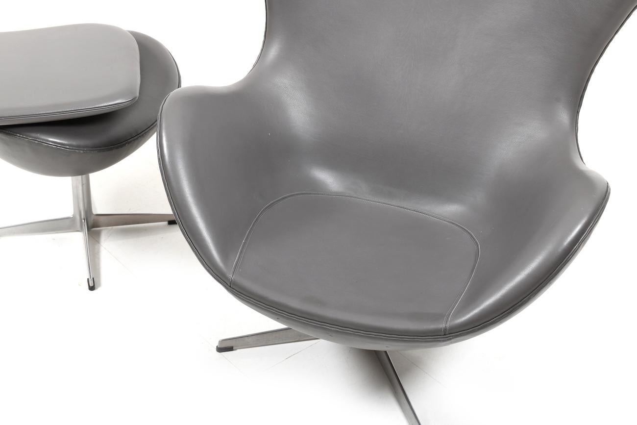 Chaise longue/fauteuil œuf d'Arne Jacobsen, rare et ancienne édition en vente 11