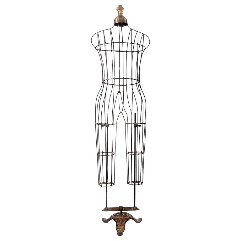 Rare and Original 1800s Childs Wire Mannequin at 1stDibs