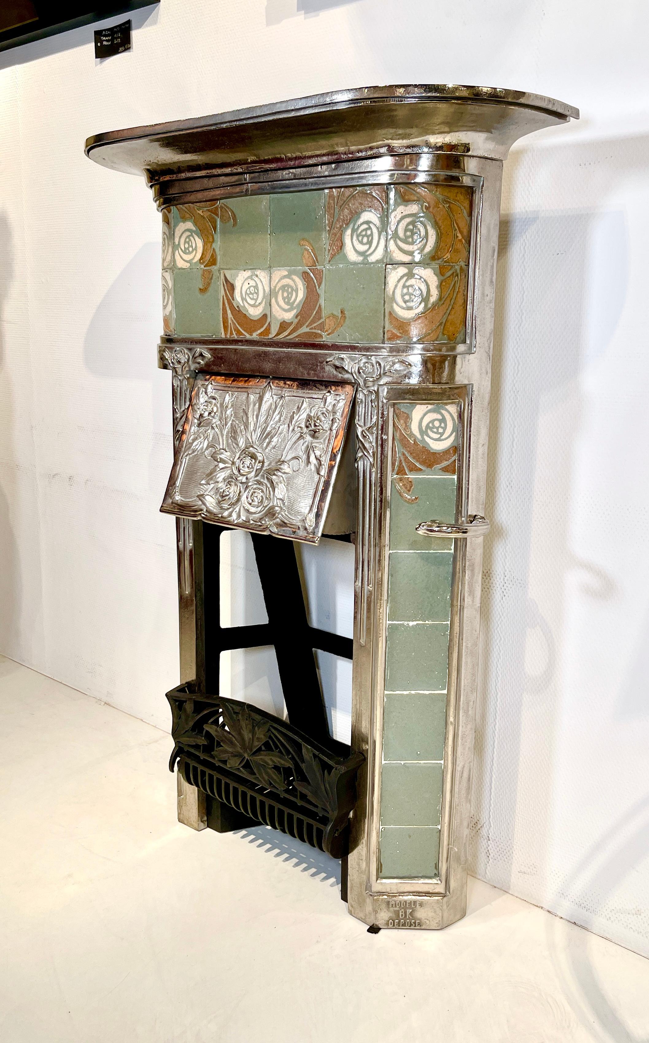 French Rare and Original Fireplaces by Sue et Mare For Sale