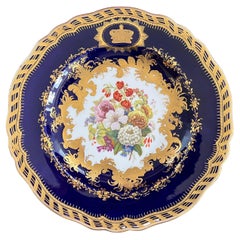 Rare and Possibly Unique Ridgway Royal Porcelain Plate C.1850