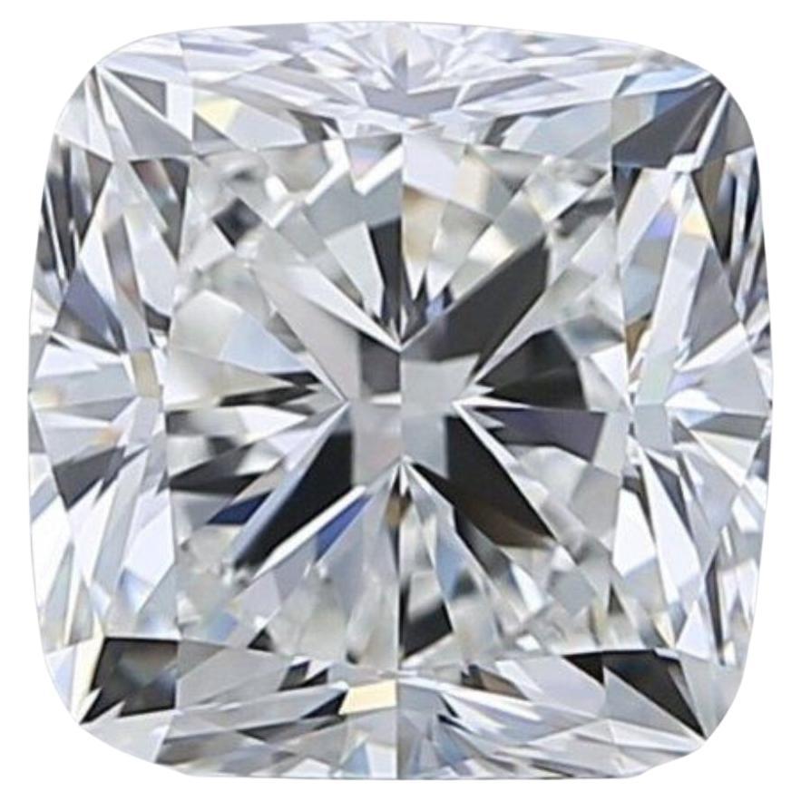 Rare and Pristine 3.51ct Ideal Cut Square Cushion Brilliant Diamond - IGI  For Sale