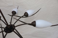 Rare and Sexy 1950's French chandelier ( with matching sconces )