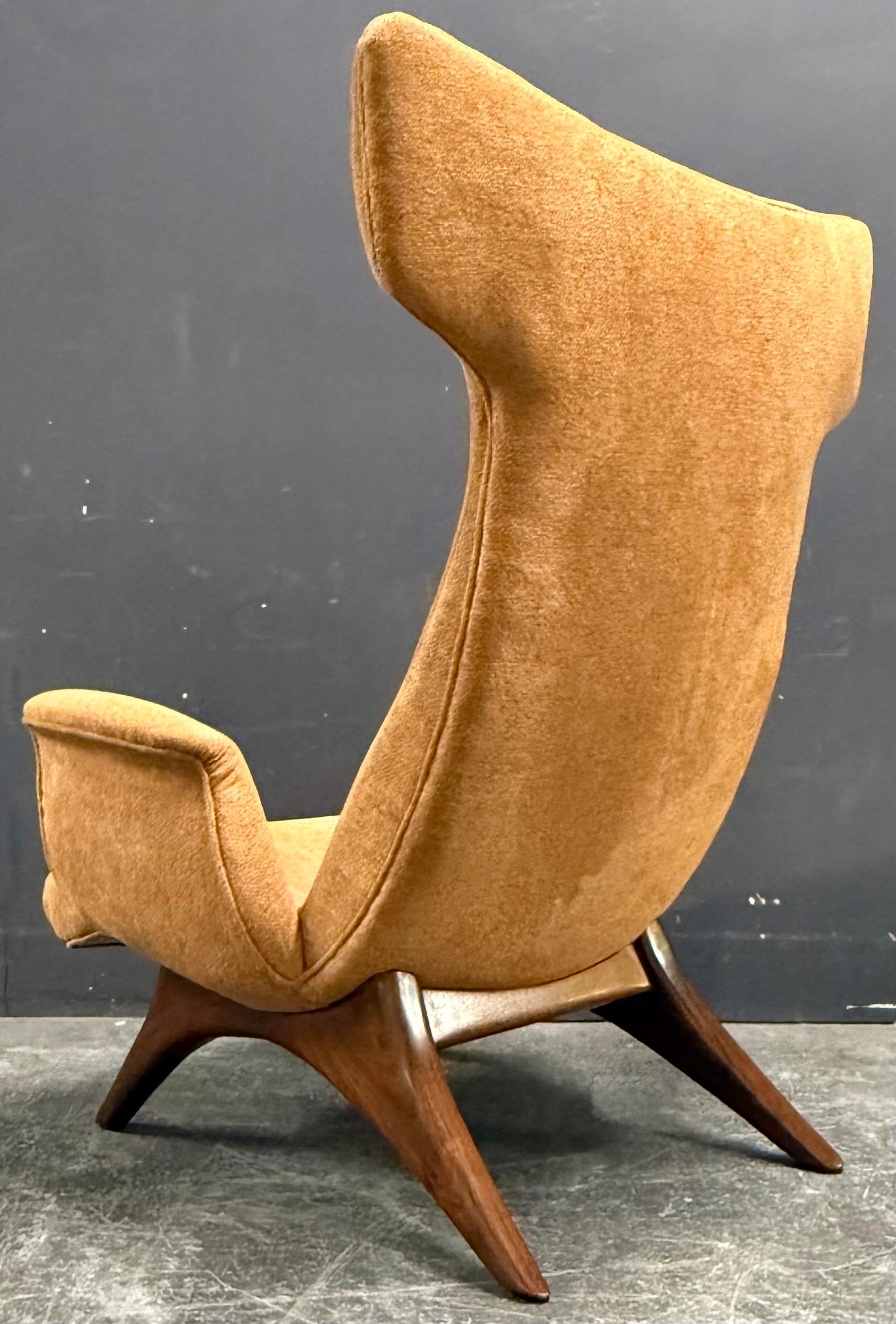 Rare and signed Ondine lounge chair by vladimir kagan 4