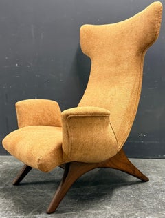 Rare and signed Ondine lounge chair by vladimir kagan