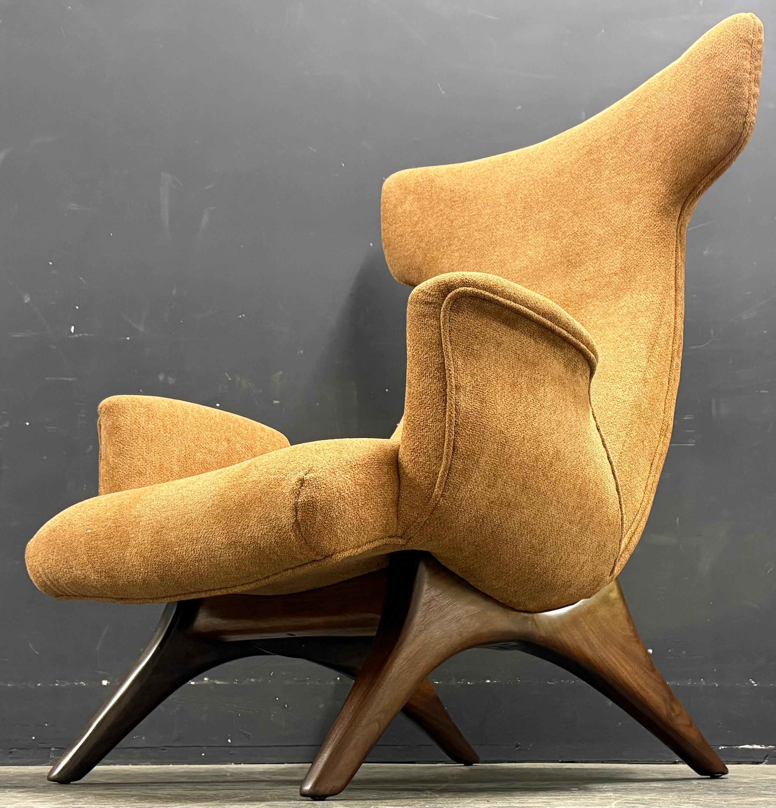 Rare and signed Ondine lounge chair by vladimir kagan In Good Condition In Munich, DE