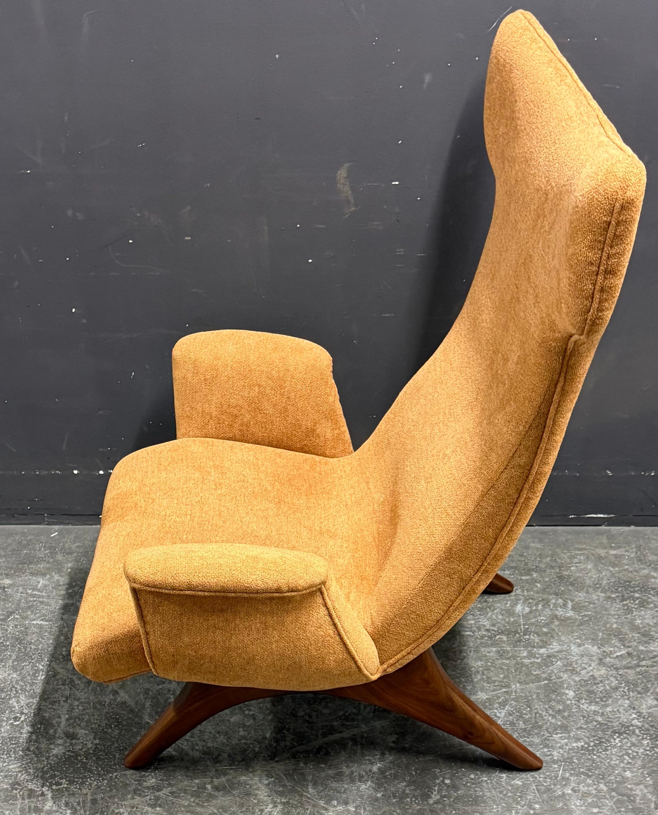 Mid-20th Century Rare and signed Ondine lounge chair by vladimir kagan
