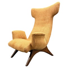 Rare and signed Ondine lounge chair by vladimir kagan